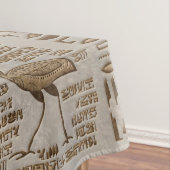 Egyptische hiërogliefen en godheden -  goud tafelkleed (Voorbeeld)