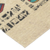 Egyptische hiërogliefen en godheden op papyrus tafelkleed (Gekanteld)