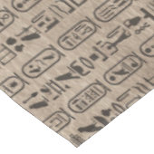 Egyptische hiërogliefen en symbolen op hout tafelkleed (Gekanteld)