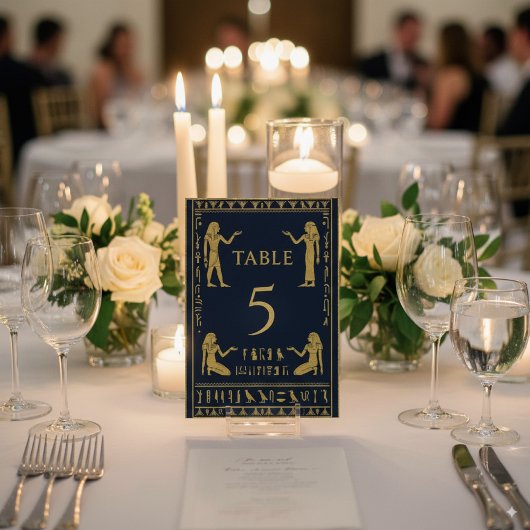 Egyptische hiërogliefen & Farao – Bewerkbaar Kaart