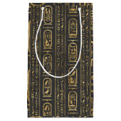 Egyptische hiërogliefen Gold op leder Klein Cadeauzakje (Voorkant)