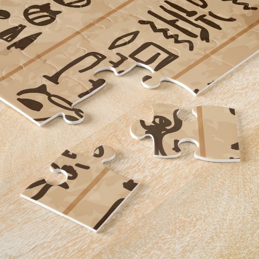Egyptische hiërogliefen: Grunge naadloze magie Legpuzzel (Zijkant)