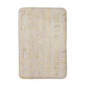 Egyptische hiërogliefen in goud badmat (Voorkant Verticaal)