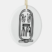 Egyptische hiërogliefen keramisch ornament (Rechts)