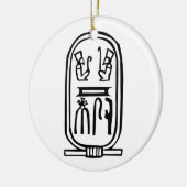 Egyptische hiërogliefen keramisch ornament (Links)