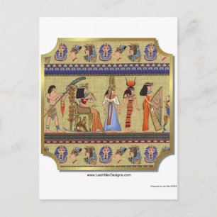 Egyptische hiërogliefen kleding, cadeaus verzamelo briefkaart