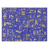 Egyptische hiërogliefen - Lapis Lazuli en Gold Tafelkleed (Voorkant (Horizontaal))