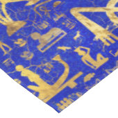 Egyptische hiërogliefen - Lapis Lazuli en Gold Tafelkleed (Gekanteld)