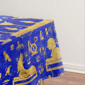 Egyptische hiërogliefen - Lapis Lazuli en Gold Tafelkleed (Voorbeeld)