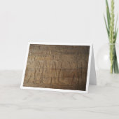 Egyptische hiërogliefen muur achtergrond kaart (Voorkant)