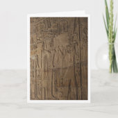 Egyptische hiërogliefen muur achtergrond kaart (Voorkant)