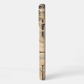 Egyptische hiërogliefen op papyrus iPhone hoesje (Linkerkant)