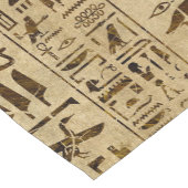 Egyptische hiërogliefen op papyrus korte tafelloper (Hoek)