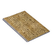 Egyptische hiërogliefen op papyrus notitieboek (Rechterzijde)