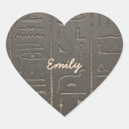 Egyptische hiërogliefen Oude Egypte schrijven hart Sticker