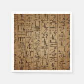 Egyptische hiërogliefen papier afdrukken Servet (Voorkant)