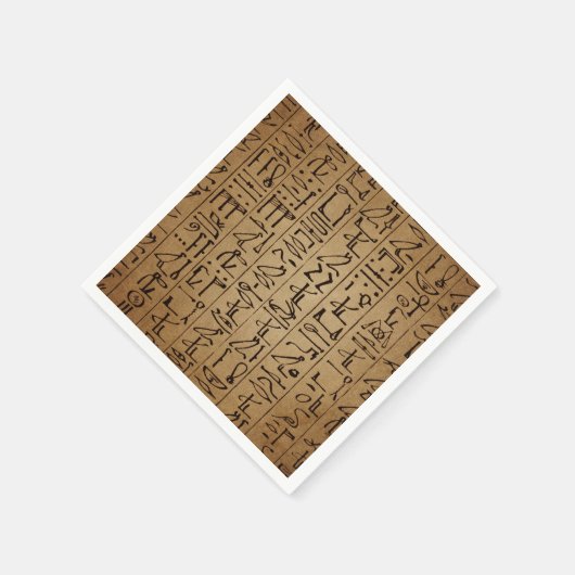  Egyptische hiërogliefen papier afdrukken Servet (Hoek)