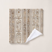 Egyptische hiërogliefen pastel Gold Bad Handdoek (Wasdoekje)