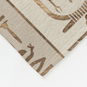 Egyptische hiërogliefen pastel Gold Fleece Deken (Hoek)