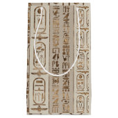 Egyptische hiërogliefen pastel Gold Klein Cadeauzakje (Voorkant)