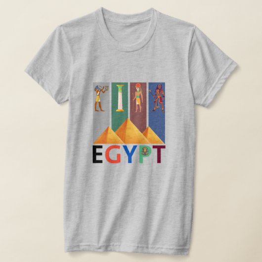 Egyptische hiërogliefen t-shirt (Laagn)