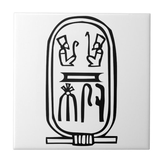 Egyptische hiërogliefen tegeltje (Voorkant)
