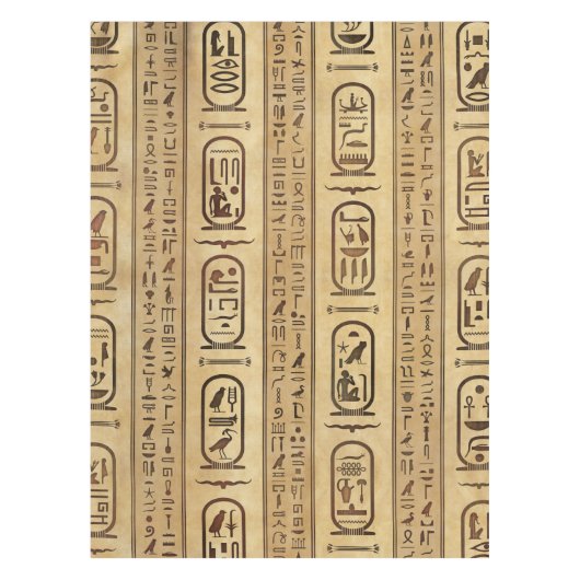 Egyptische hiërogliefen textuur tafelkleed (Voorkant)