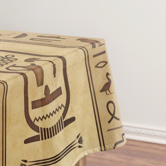 Egyptische hiërogliefen  textuur tafelkleed (Voorbeeld)