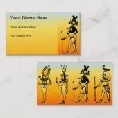 Egyptische Hiërogliefen Visitekaartje (Voorkant / Achterkant)