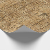 Egyptische hiërogliefen vogels patroon 2 cadeaupapier (Hoek)