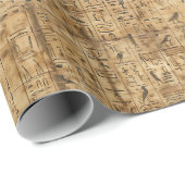 Egyptische hiërogliefen vogels patroon 2 cadeaupapier (Rol Hoek)