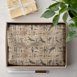 Egyptische hiërogliefen Vogels Patroon 2 Tissuepapier