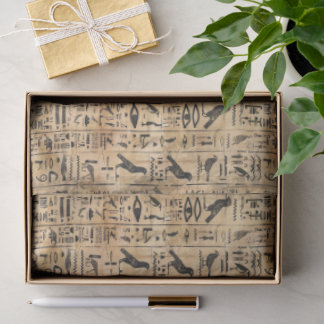 Egyptische hiërogliefen Vogels Patroon 2 Tissuepapier
