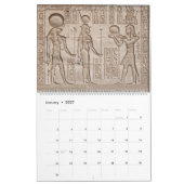 Egyptische hiërogliefenkalender kalender (Jan 2027)