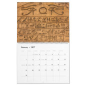 Egyptische hiërogliefenkalender kalender (Feb 2027)