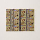 Egyptische hiërogliefenpuzzel legpuzzel (Horizontaal)