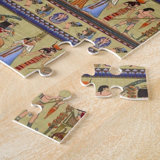 Egyptische hiërogliefenpuzzel legpuzzel (Zijkant)