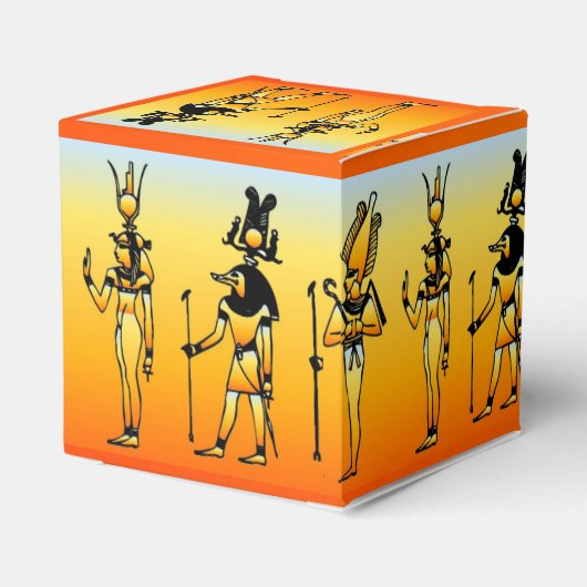 Egyptische hiërogliefenvak bedankdoosjes (Achterkant)