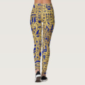 Egyptische hiërogliefhebbers, Lazuli en Gold Leggings (Achterkant)