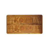 Egyptische hiërogliefhebbers schrijven etiket (Voorkant)