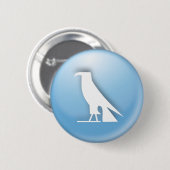 Egyptische hieroglyph A Ronde Button 5,7 Cm (Voorkant /achterkant)