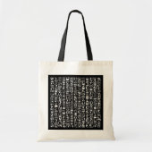 Egyptische Hieroglyph Canvas tas (Voorkant)