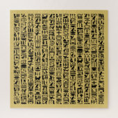 Egyptische Hieroglyph Jigzaag Puzzle Legpuzzel (Verticaal)