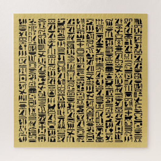 Egyptische Hieroglyph Jigzaag Puzzle Legpuzzel (Verticaal)