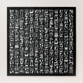 Egyptische Hieroglyph Jigzaag Puzzle Legpuzzel