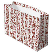 Egyptische Hieroglyph Large Gift Bag Groot Cadeauzakje (Achterkant Gekanteld)