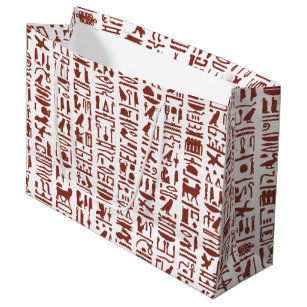 Egyptische Hieroglyph Large Gift Bag Groot Cadeauzakje