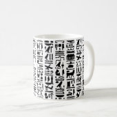 Egyptische Hieroglyph-Mok Koffiemok (Voorkant rechts)