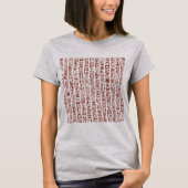 Egyptische Hieroglyph T-Shirt (Voorkant)