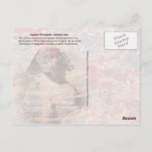 Egyptische Hieroglyphic Alphabet Chart Briefkaart (Achterkant)